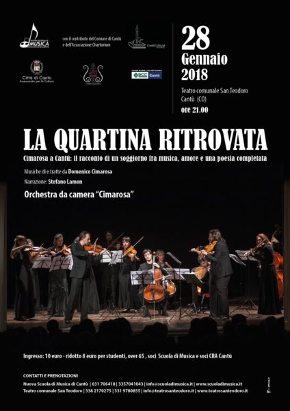 tEATRO COMUNALE sAN tEODORO cANTù-nUOVA SCUOLA DI MUSICA-LA QUARTINA RITROVATA